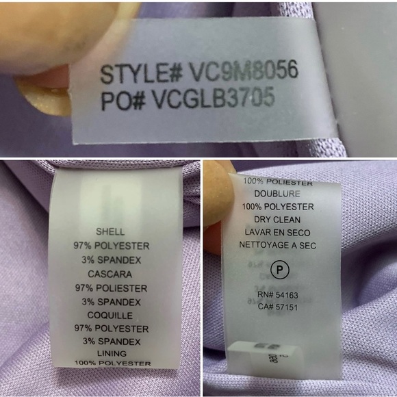 Vince Camuto Caplet Pleated Cape Collar Lilac Lavender Sheath Dress size 4 - Picture 10 of 11